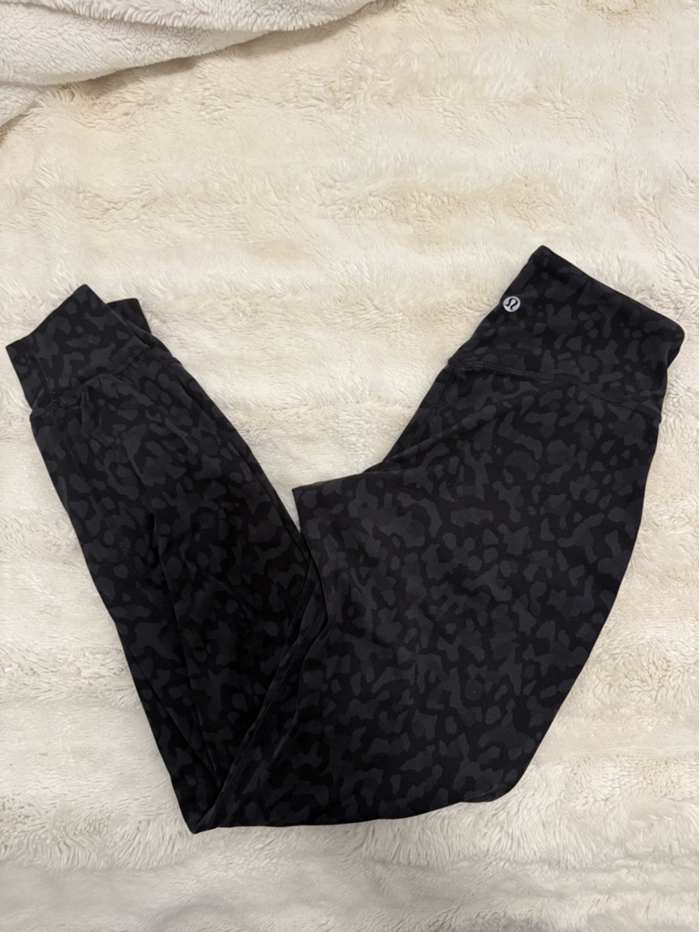 lululemon athletica Black/Charcoal Leopard Print Joggers